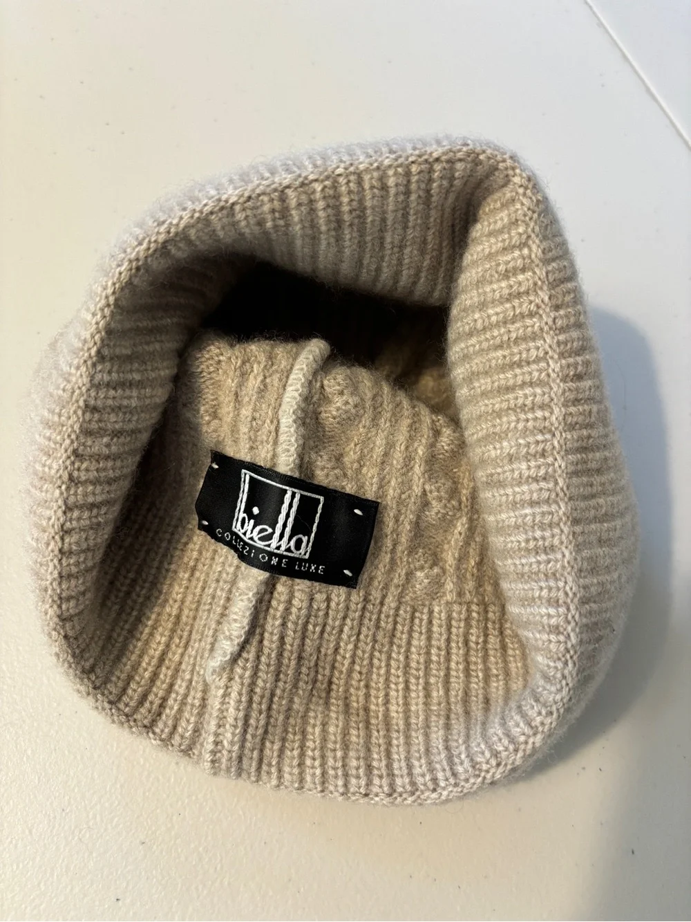 Kids Biella Cable Knit Beanie Fisherman Minimalist Timeless Preppy Quiet Luxury